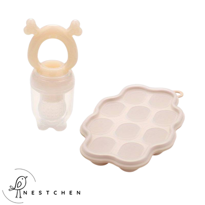 Fruchtsauger + Eiswürfelform für Muttermilch