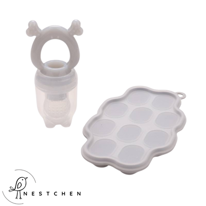 Fruchtsauger + Eiswürfelform für Muttermilch