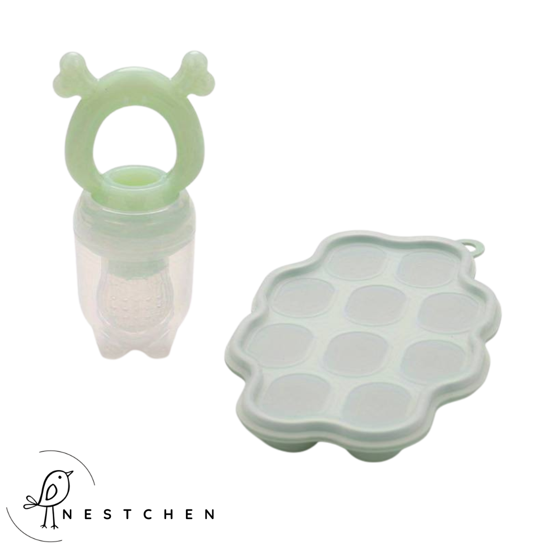Fruchtsauger + Eiswürfelform für Muttermilch