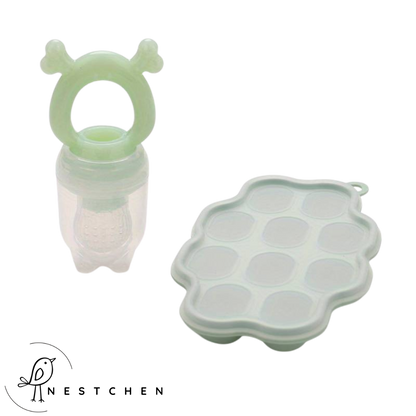 Fruchtsauger + Eiswürfelform für Muttermilch
