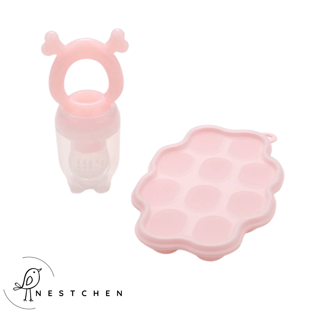 Fruchtsauger + Eiswürfelform für Muttermilch